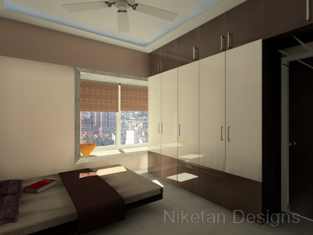 Niketan's 3D interior design options for bedroom